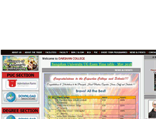 Tablet Screenshot of darshancollege.org